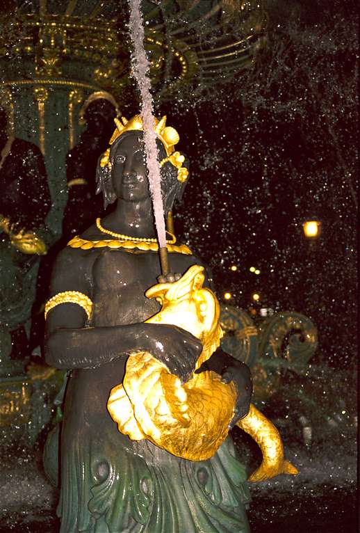  Concord Plaza Fountain at Night 